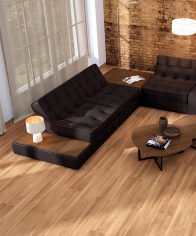 Porcelanato Madera Cypress Caoba 23.3 x 120