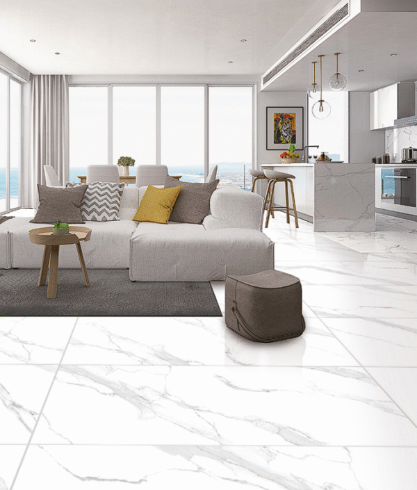 PORCELANATO VITRIFICADO CARRARA 60X120 1.44M2 (2PZAS)