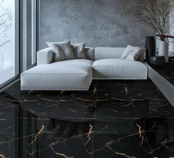 PORCELANATO CEASAR BLACK 60x120 1.44 m
